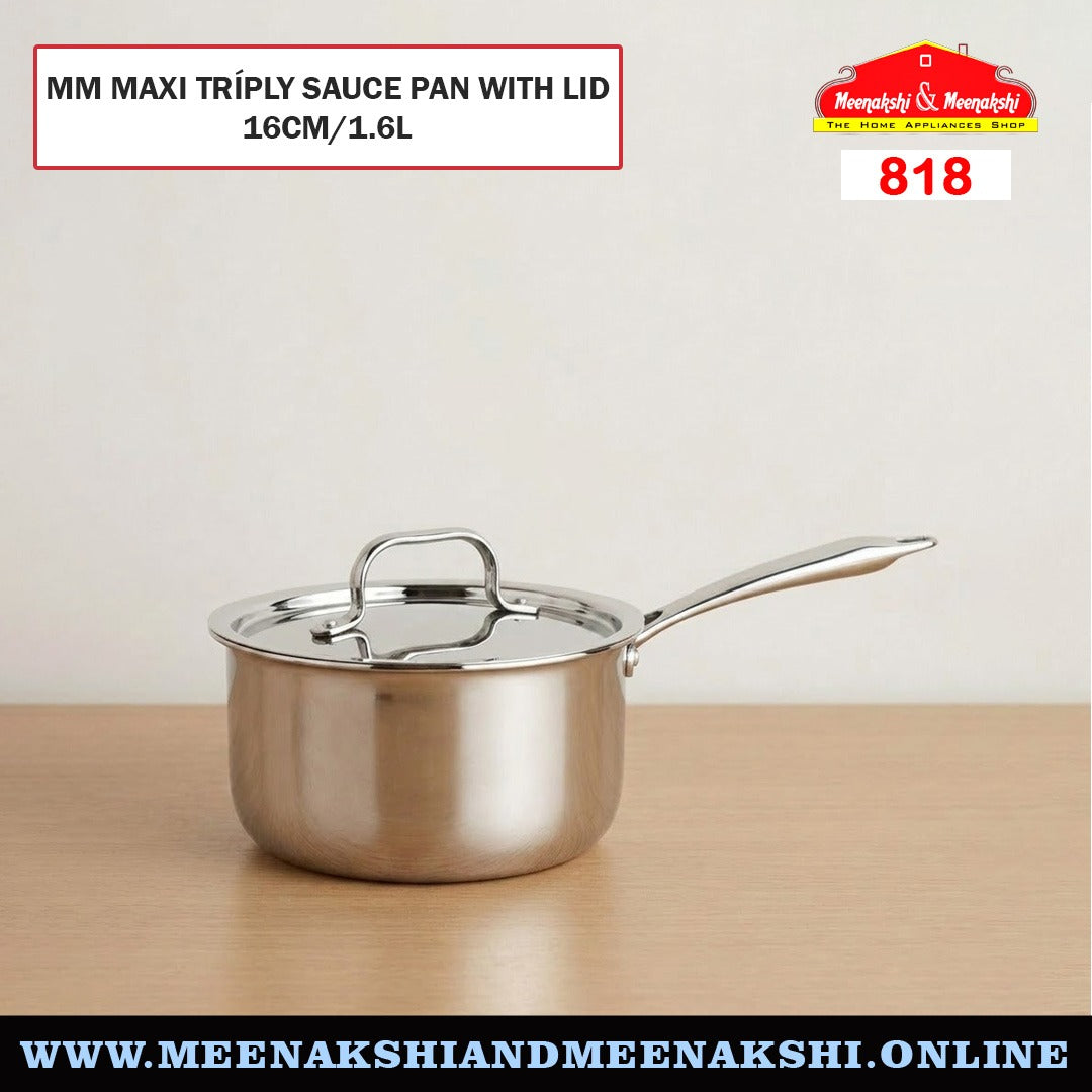 MM Maxi Triply Sauce Pan With Lid