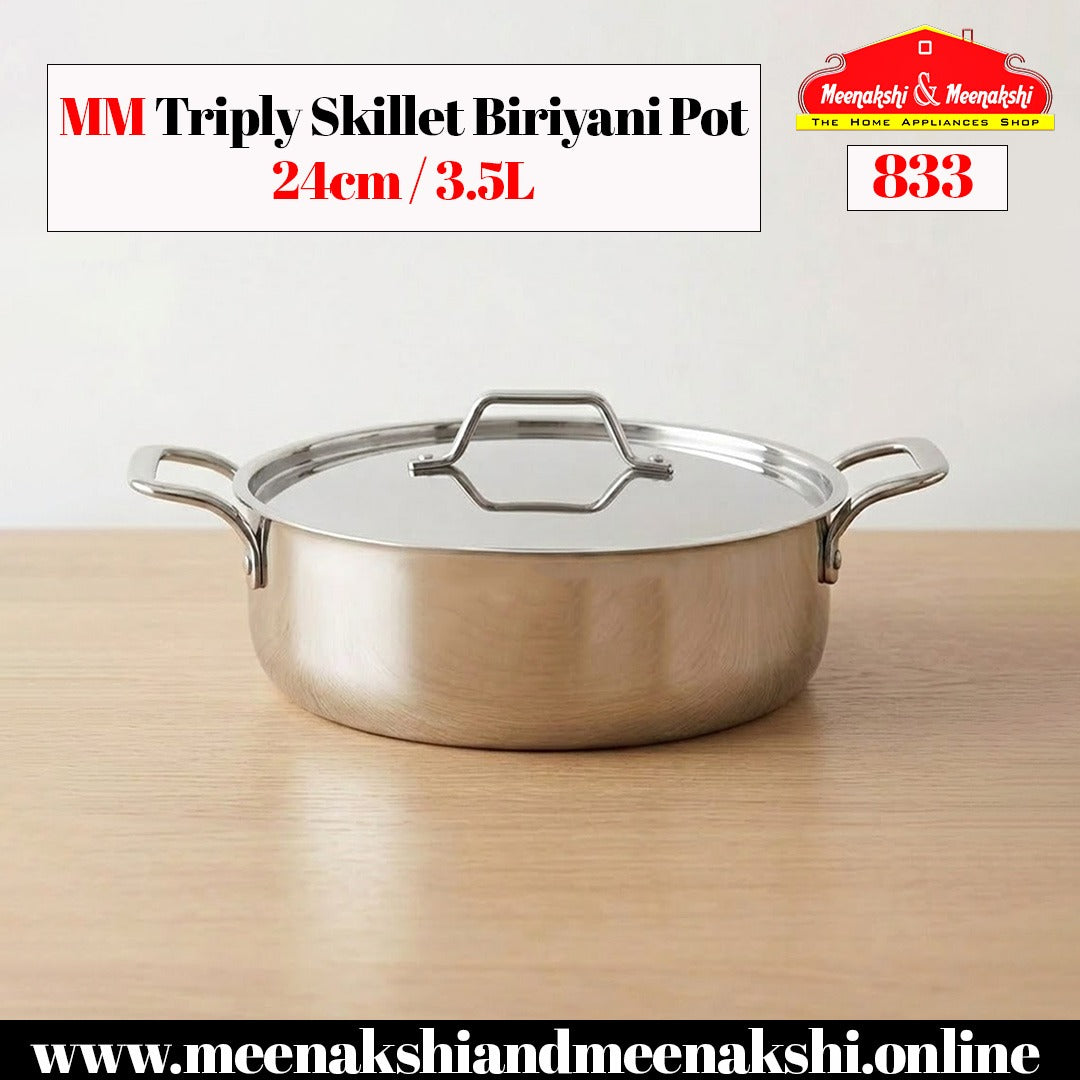MM Triply Skillet Biriyani Pot