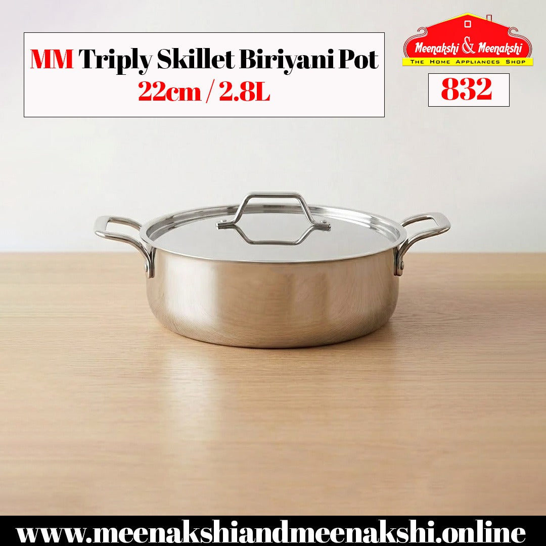 MM Triply Skillet Biriyani Pot