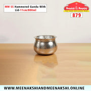 MM SS Hammered Gundu With Lid