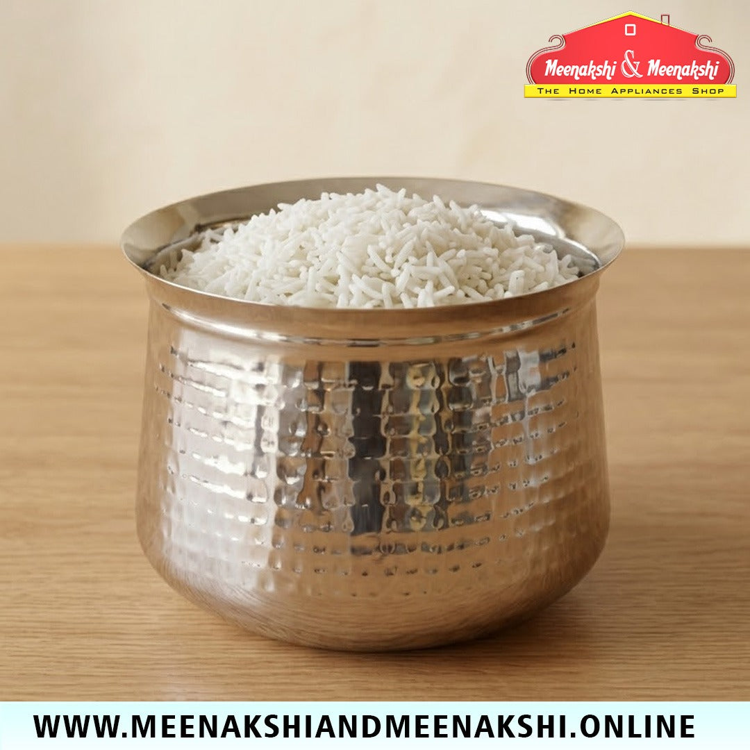 MM SS Hammered Venne Chetty With Lid