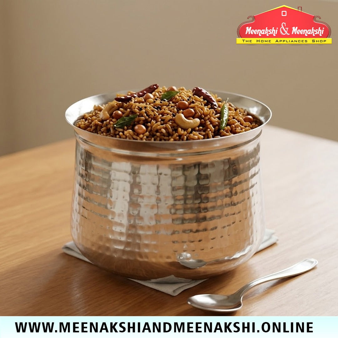 MM SS Hammered Venne Chetty With Lid