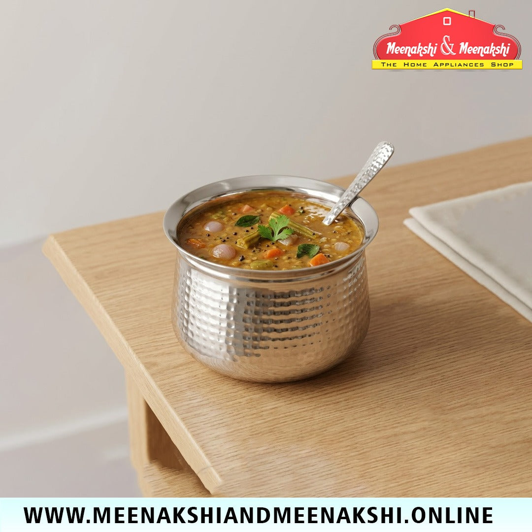 MM SS Hammered Venne Chetty With Lid