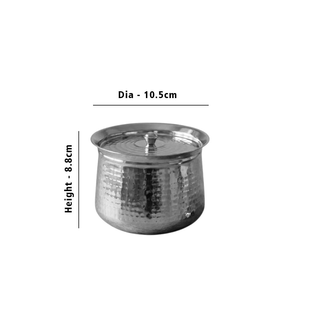 MM SS Hammered Venne Chetty With Lid