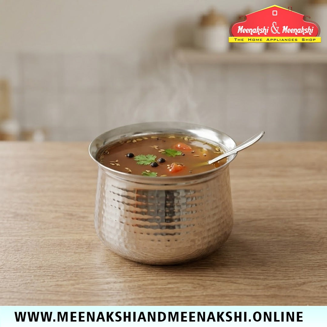 MM SS Hammered Venne Chetty With Lid
