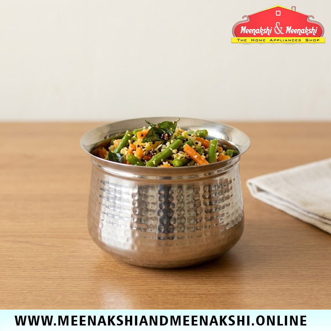 MM SS Hammered Venne Chetty With Lid