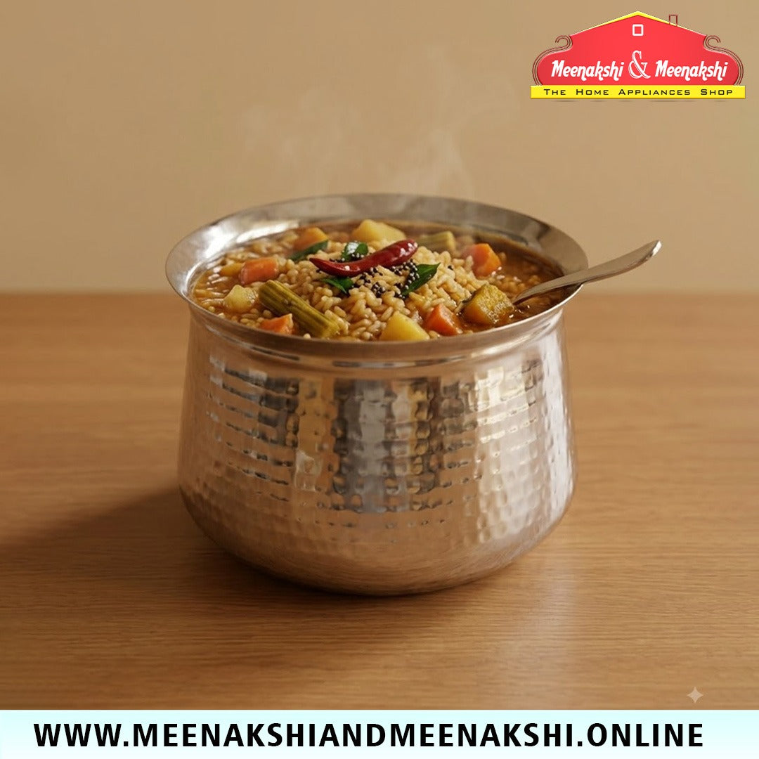 MM SS Hammered Venne Chetty With Lid