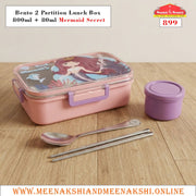 Bento 2 Partition Lunch Box 800ml + 80ml