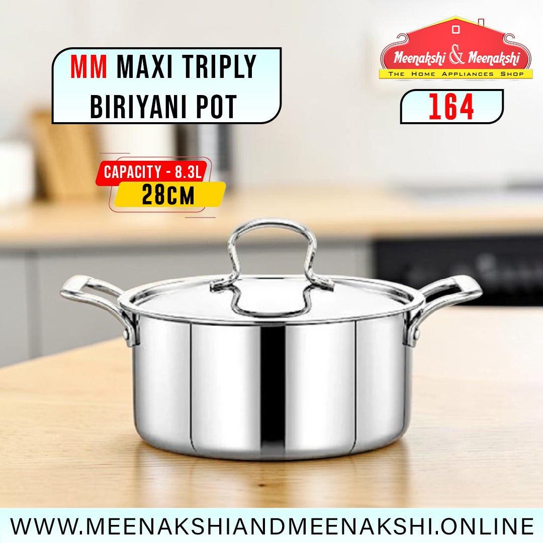 MM Maxi Triply Biriyani Pot 28cm/8.3L 164