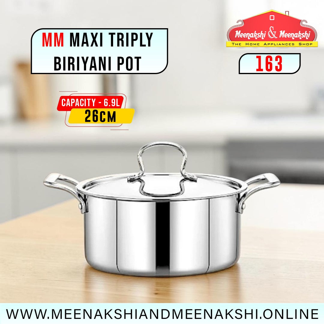 MM Maxi Triply Biriyani Pot 26cm/6.9L 163