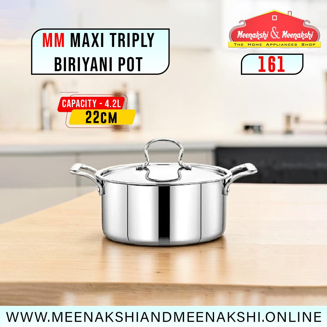 MM Maxi Triply Biriyani Pot 22cm/4.2L 161