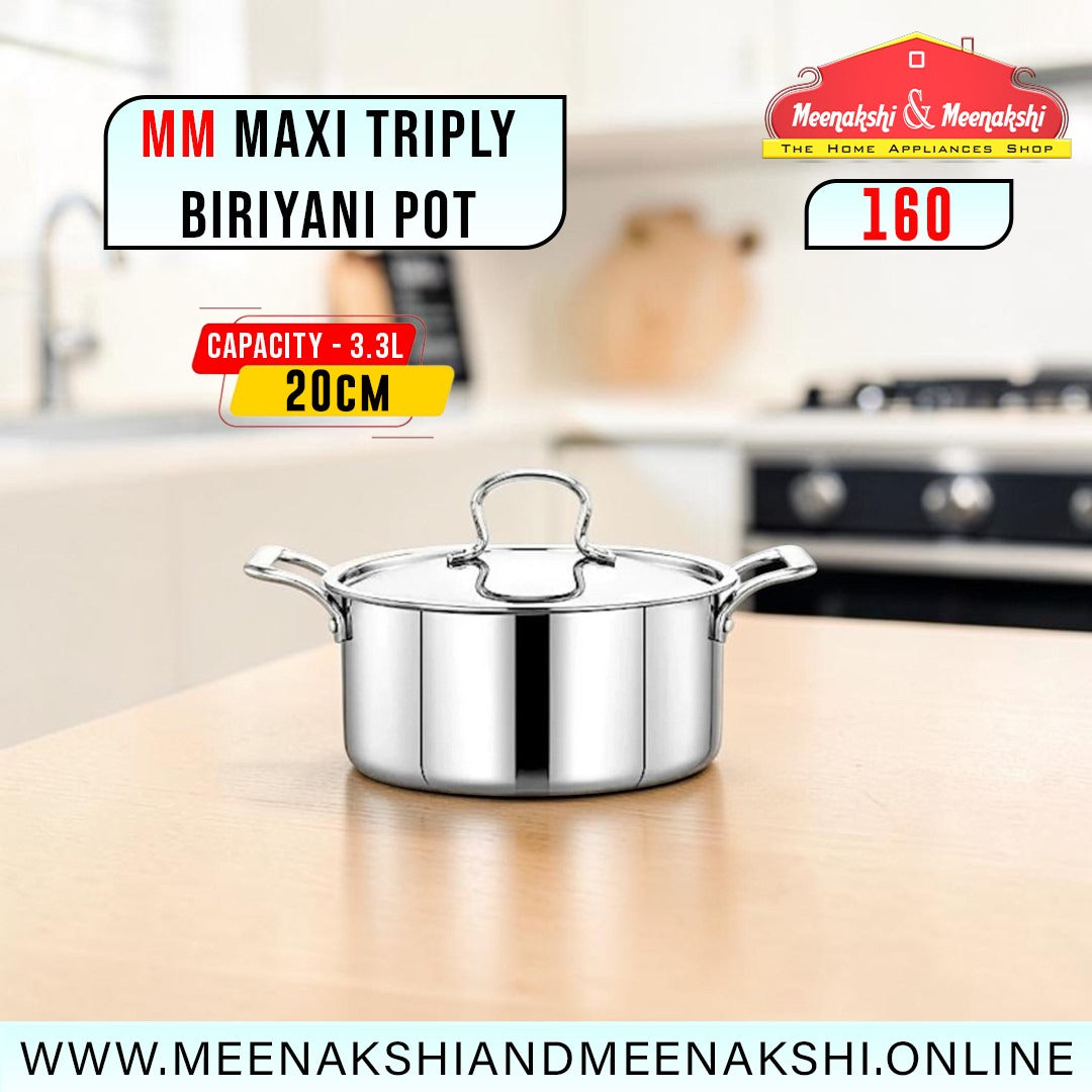 MM Maxi Triply Biriyani Pot 20cm/3.1L 160