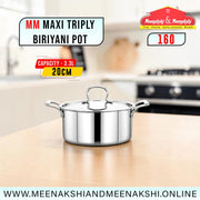 MM Maxi Triply Biriyani Pot 20cm/3.1L 160