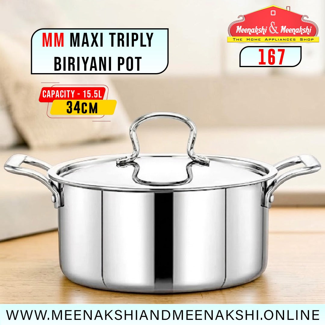MM Maxi Triply Biriyani Pot 34cm/15.5L 167