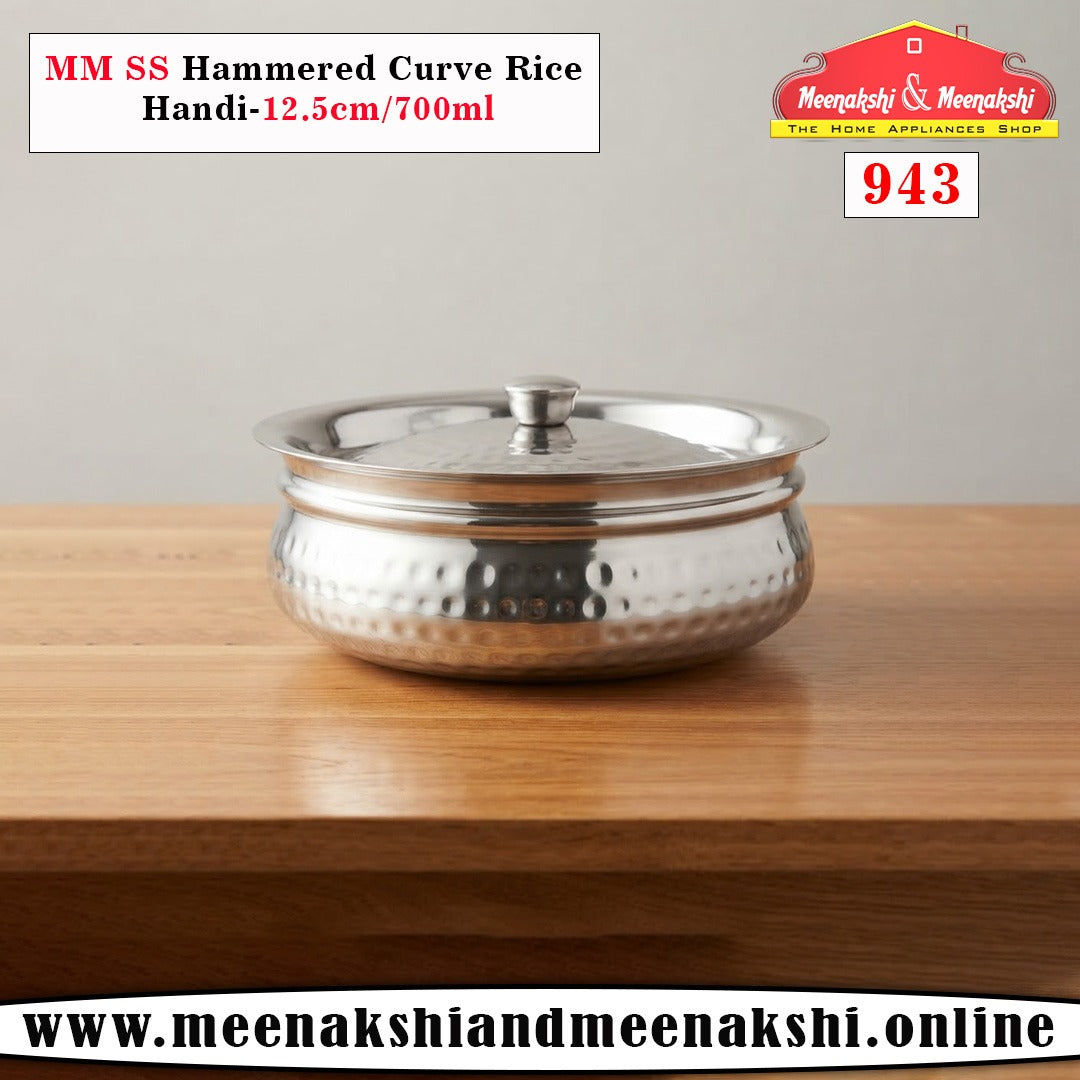 MM SS Hammered Curve Rice Handi