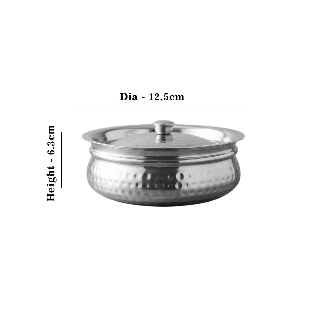 MM SS Hammered Curve Rice Handi