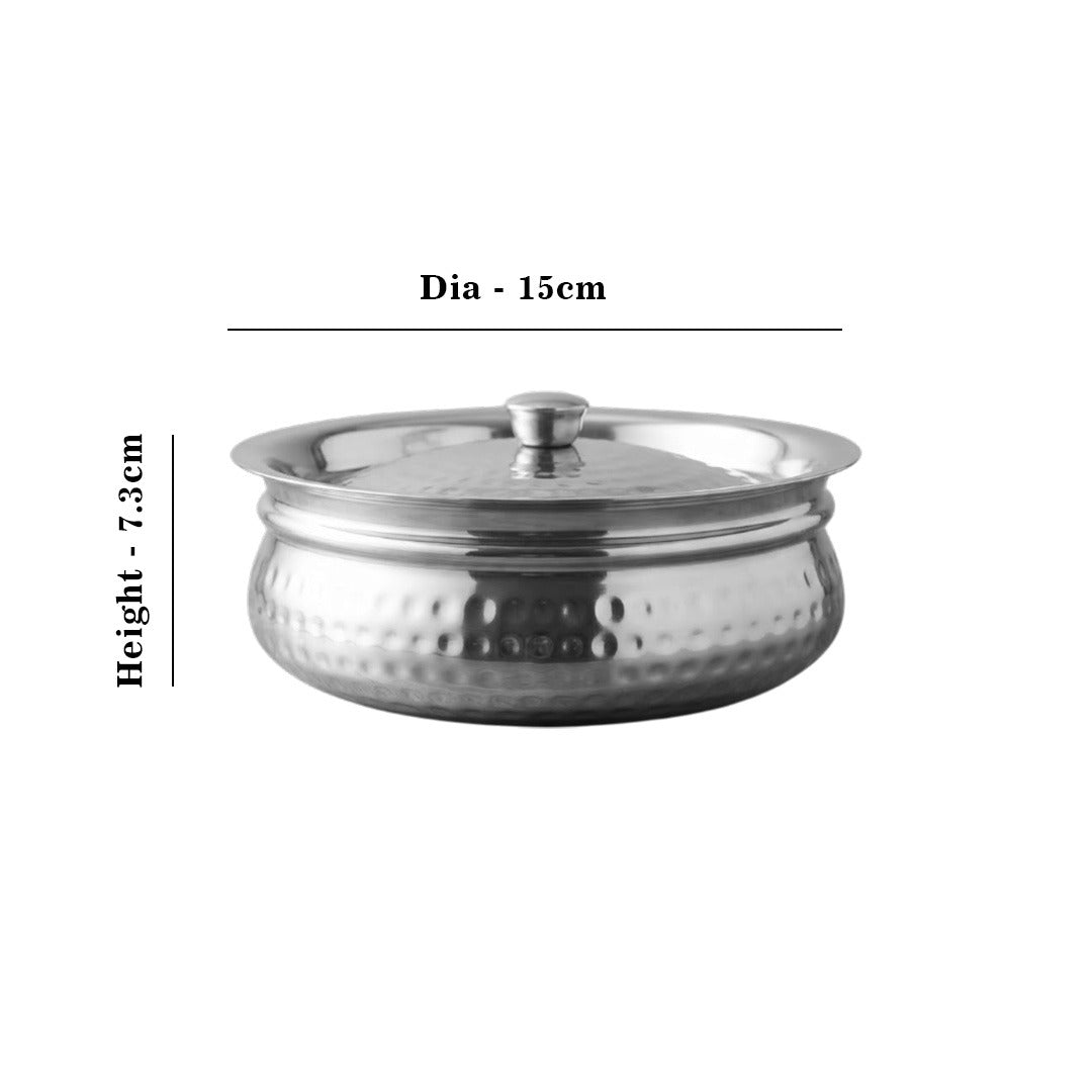 MM SS Hammered Curve Rice Handi