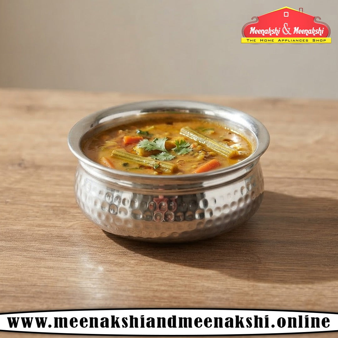 MM SS Hammered Curve Rice Handi