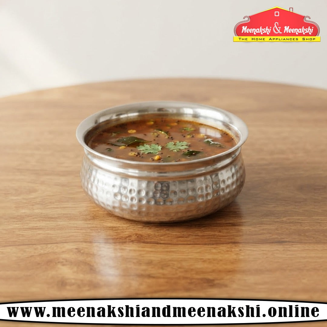 MM SS Hammered Curve Rice Handi