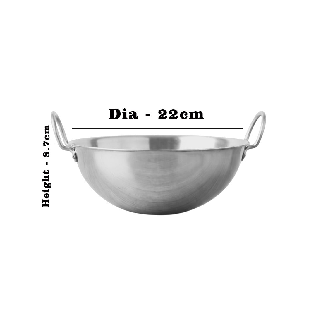 MM Thickply 5PCS Extra Deep Kadai Without Lid  Combo 1166