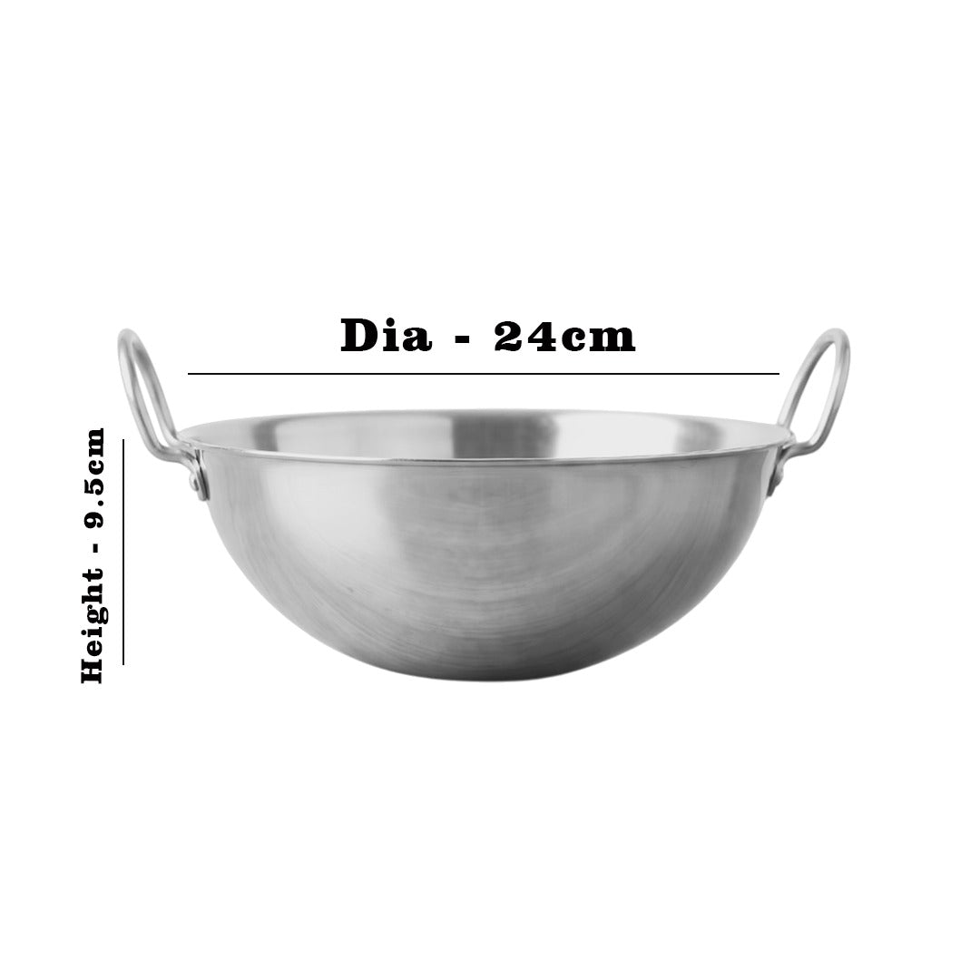 MM Thickply 5PCS Extra Deep Kadai Without Lid  Combo 1166