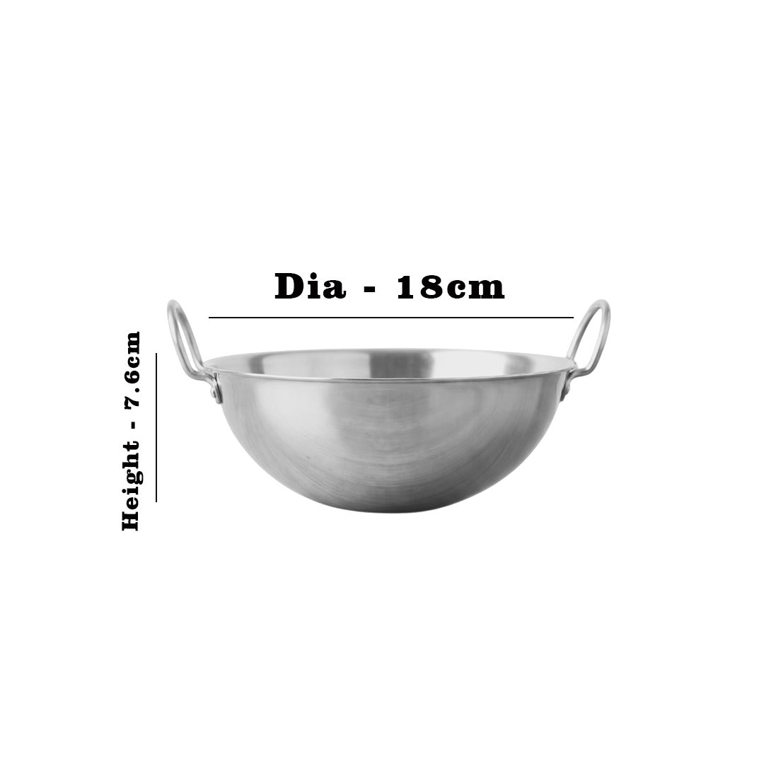 MM Thickply 5PCS Extra Deep Kadai Without Lid  Combo 1166