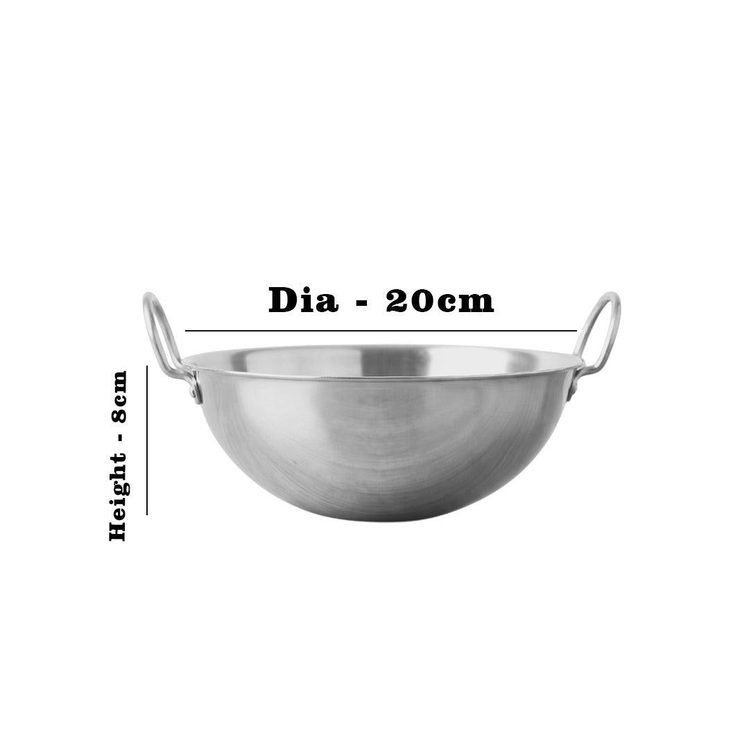 MM Thickply 5PCS Extra Deep Kadai Without Lid  Combo 1166