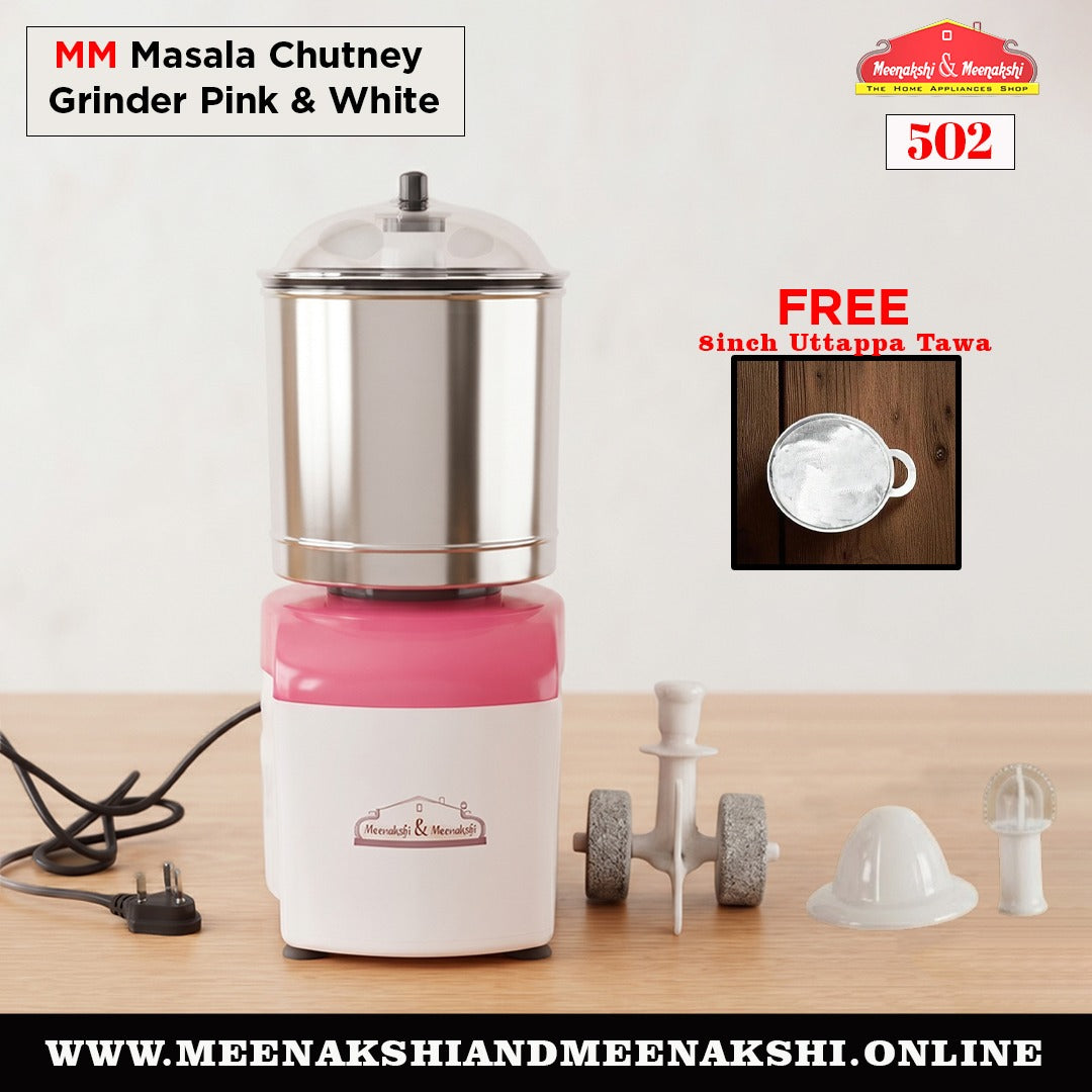 MM Masala Chutney Grinder Pink & White 502