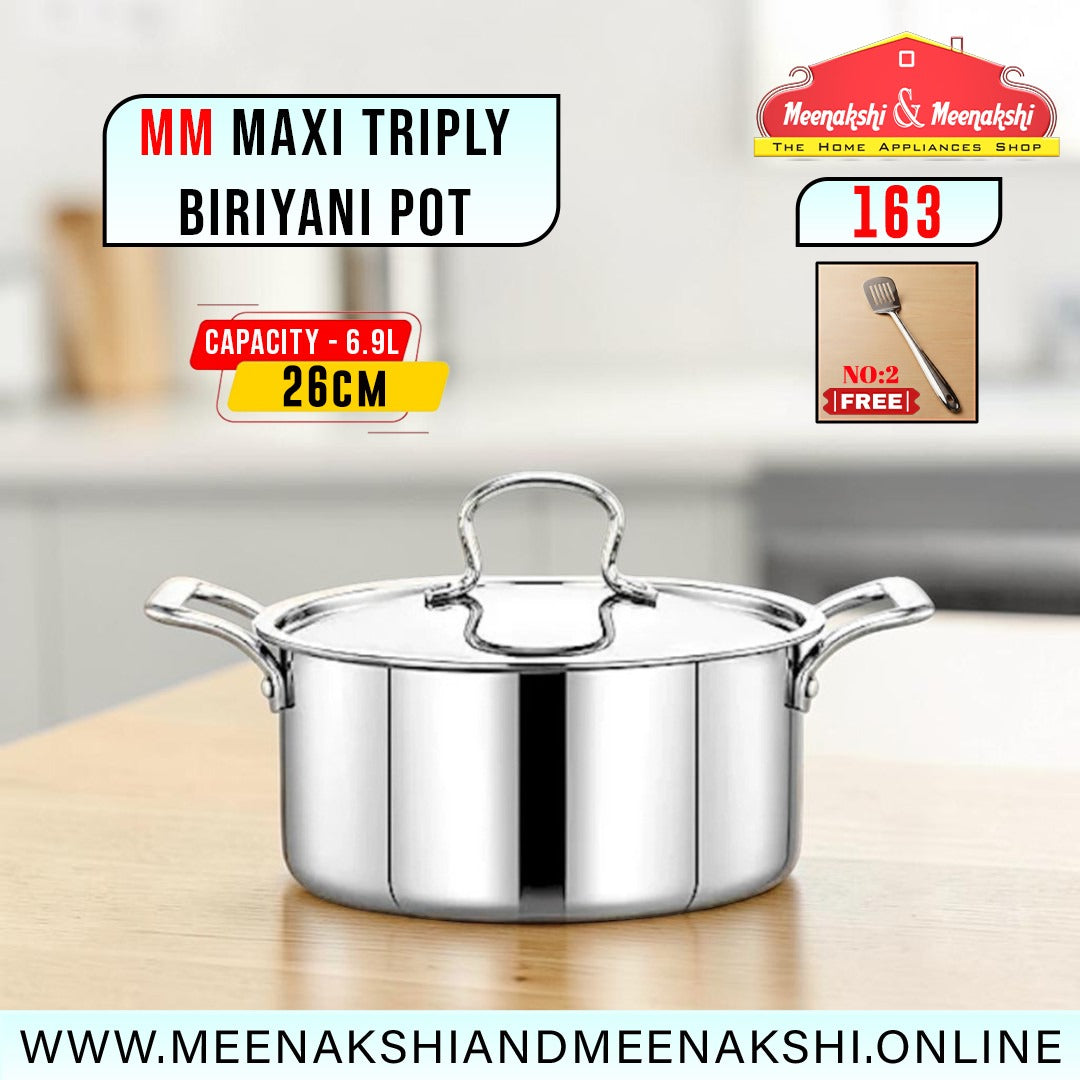 MM Maxi Triply Biriyani Pot 26cm/6.9L 163