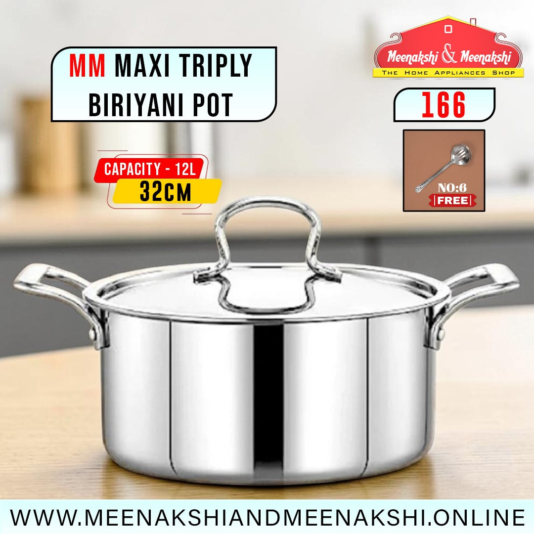 MM Maxi Triply Biriyani Pot 32cm/12L 166