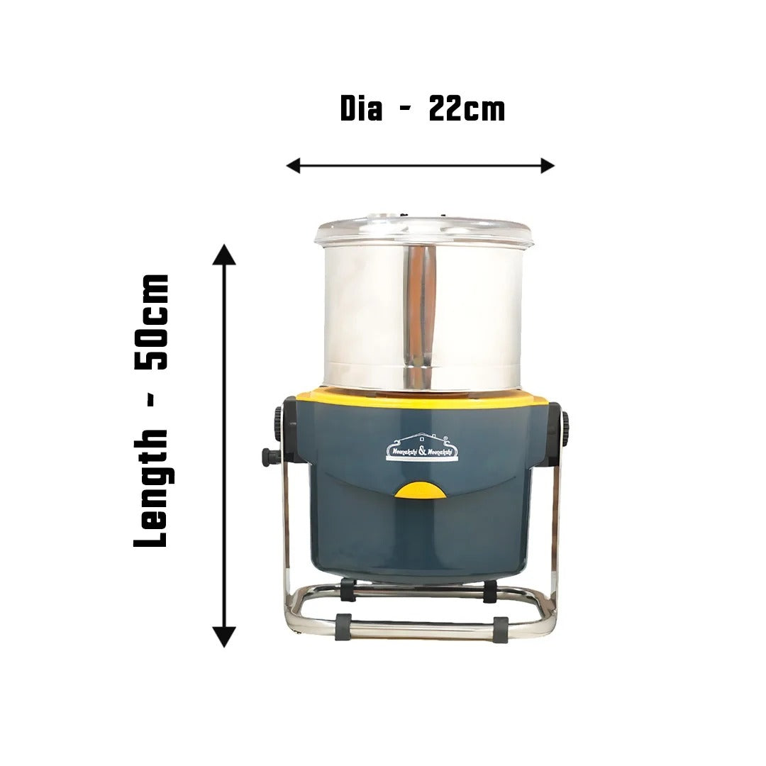 MM09 Table Top Tilting Grinder 1.5L Grey with MangoYellow MM3358